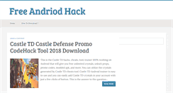 Desktop Screenshot of freeandroidhack.blogspot.com
