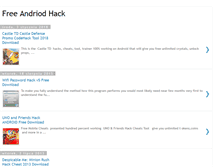 Tablet Screenshot of freeandroidhack.blogspot.com