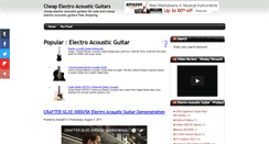 Desktop Screenshot of electroacousticguitar.blogspot.com