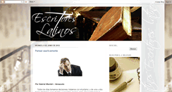 Desktop Screenshot of escritoreslatinos.blogspot.com