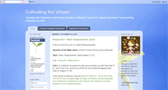 Desktop Screenshot of cultivatingthevirtues.blogspot.com