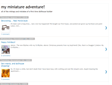 Tablet Screenshot of myminiatureadventure.blogspot.com