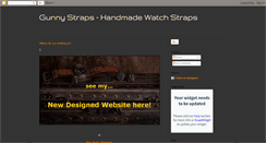 Desktop Screenshot of gunnystraps.blogspot.com