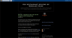 Desktop Screenshot of pdxrestaurantsbyregularfolks.blogspot.com