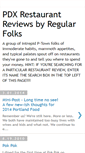 Mobile Screenshot of pdxrestaurantsbyregularfolks.blogspot.com