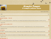 Tablet Screenshot of hamsterpamper.blogspot.com