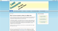 Desktop Screenshot of last-comments.blogspot.com