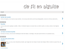 Tablet Screenshot of de-fil-en-aiguille.blogspot.com