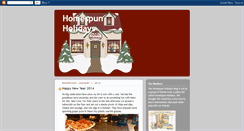 Desktop Screenshot of homespunholidays.blogspot.com