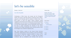 Desktop Screenshot of letsbesensible.blogspot.com