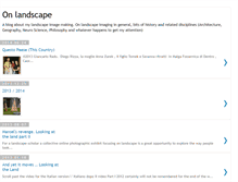 Tablet Screenshot of onlandscape.blogspot.com