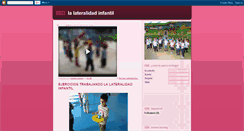 Desktop Screenshot of lalateralidadinfantil.blogspot.com