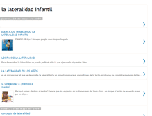 Tablet Screenshot of lalateralidadinfantil.blogspot.com