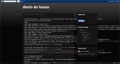 Desktop Screenshot of diariodoluizao.blogspot.com