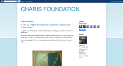 Desktop Screenshot of charis-foundation.blogspot.com