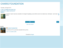 Tablet Screenshot of charis-foundation.blogspot.com