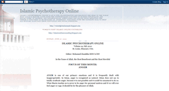 Desktop Screenshot of islamicpsychotherapy.blogspot.com