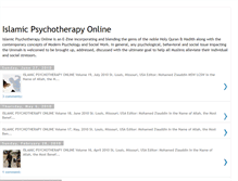 Tablet Screenshot of islamicpsychotherapy.blogspot.com