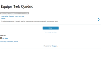 Tablet Screenshot of equipe-trek-quebec.blogspot.com