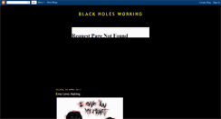 Desktop Screenshot of blackholesworking.blogspot.com