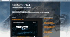 Desktop Screenshot of abortoyverdad.blogspot.com