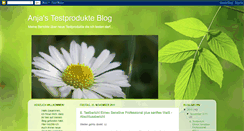 Desktop Screenshot of anjas-testprodukte.blogspot.com