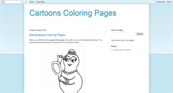 Desktop Screenshot of cartoons-coloring-pages.blogspot.com