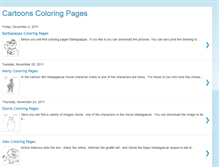 Tablet Screenshot of cartoons-coloring-pages.blogspot.com
