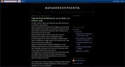 Desktop Screenshot of matamorosmafias.blogspot.com