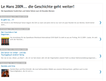 Tablet Screenshot of le-mans-2009.blogspot.com