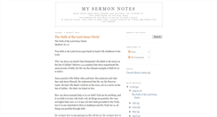 Desktop Screenshot of my-sermon-notes.blogspot.com