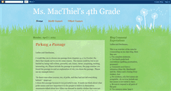 Desktop Screenshot of macdonaldgrade4.blogspot.com