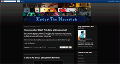 Desktop Screenshot of enterthemaverick.blogspot.com