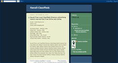 Desktop Screenshot of hawaii-classifieds.blogspot.com