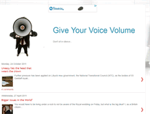 Tablet Screenshot of giveyourvoicevolume.blogspot.com