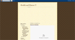 Desktop Screenshot of healthandfitnessallyouneedtoknow.blogspot.com