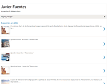 Tablet Screenshot of acuarelas-javierfuentes.blogspot.com