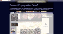 Desktop Screenshot of foreverchangingthruchrist.blogspot.com