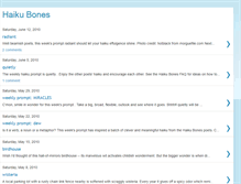 Tablet Screenshot of haikubones.blogspot.com