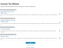 Tablet Screenshot of incometaxrebate.blogspot.com