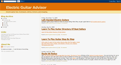 Desktop Screenshot of electric-guitar-advisor.blogspot.com