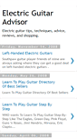 Mobile Screenshot of electric-guitar-advisor.blogspot.com