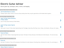 Tablet Screenshot of electric-guitar-advisor.blogspot.com