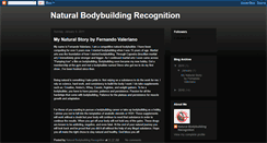 Desktop Screenshot of naturalbodybuildingrecognition.blogspot.com