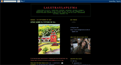 Desktop Screenshot of laletraylapluma.blogspot.com