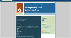 Desktop Screenshot of ethnographiedelacommunication.blogspot.com