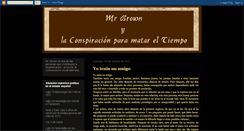 Desktop Screenshot of conspiracionparamatareltiempo.blogspot.com