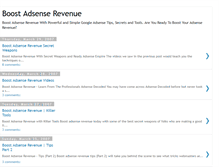 Tablet Screenshot of boost-adsenserevenue.blogspot.com