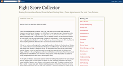 Desktop Screenshot of fightscorecollector.blogspot.com