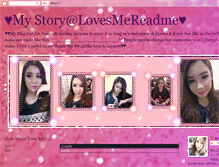 Tablet Screenshot of lovesmereadme.blogspot.com